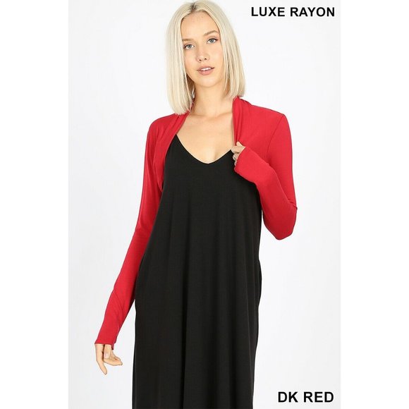 Zenana Bolero Cardigan Super Soft Long Sleeve - Picture 7 of 10